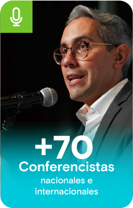 +70 Conferencistas nacionales e internacionales